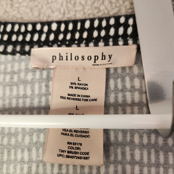 Philosophy high/low hem tunic - Size Large - Picture 3 of 4